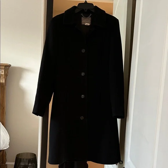 J Crew Elegant Black Women's Coat 💕 - Picture 3 of 8